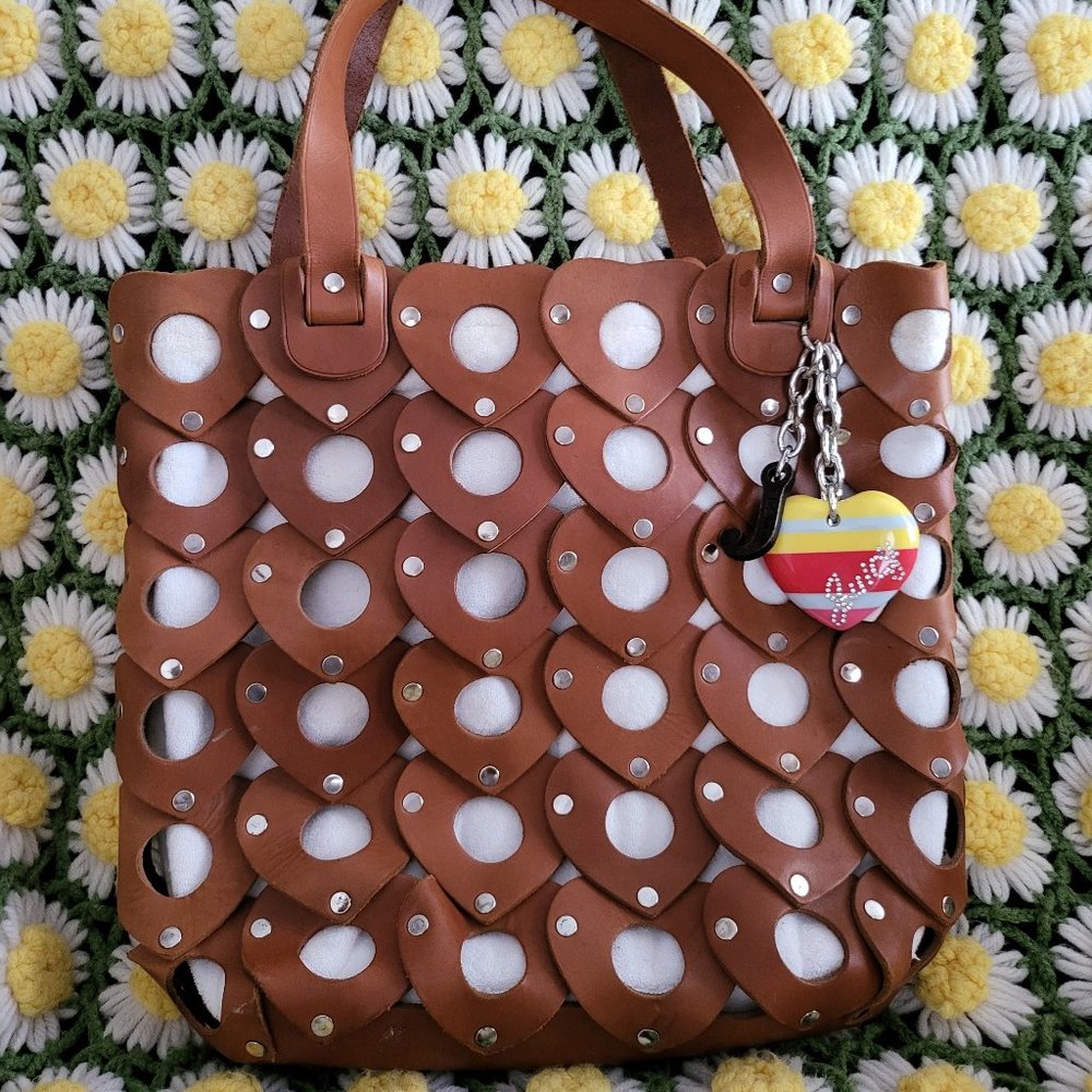 Juicy Couture Brown Heart Large Tote